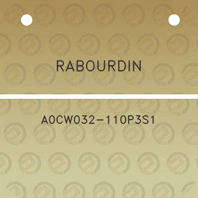 rabourdin-a0cw032-110p3s1