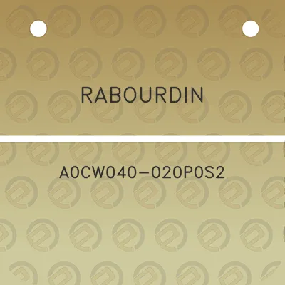 rabourdin-a0cw040-020p0s2