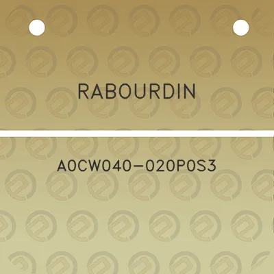 rabourdin-a0cw040-020p0s3