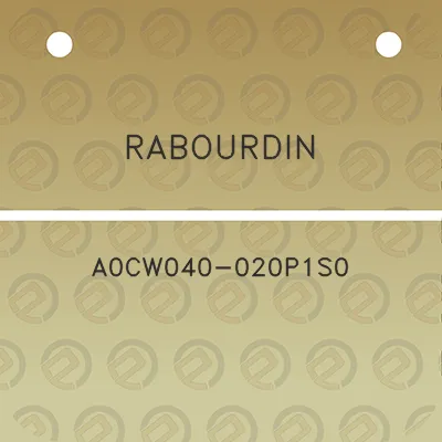 rabourdin-a0cw040-020p1s0