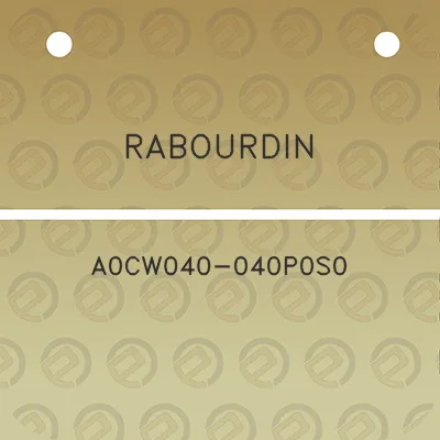 rabourdin-a0cw040-040p0s0