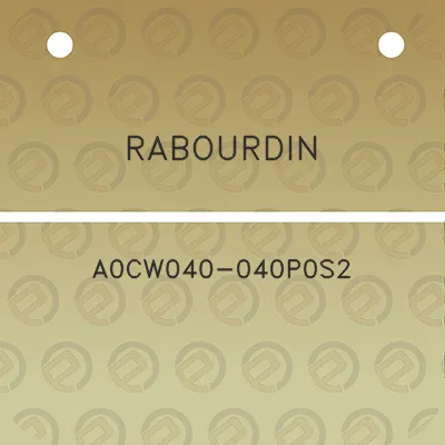 rabourdin-a0cw040-040p0s2