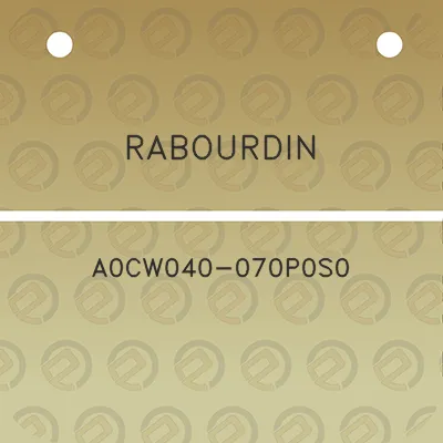 rabourdin-a0cw040-070p0s0