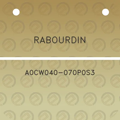 rabourdin-a0cw040-070p0s3