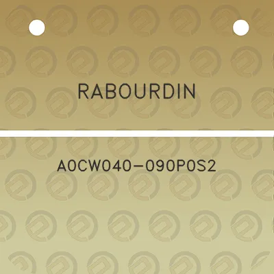 rabourdin-a0cw040-090p0s2