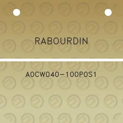 rabourdin-a0cw040-100p0s1