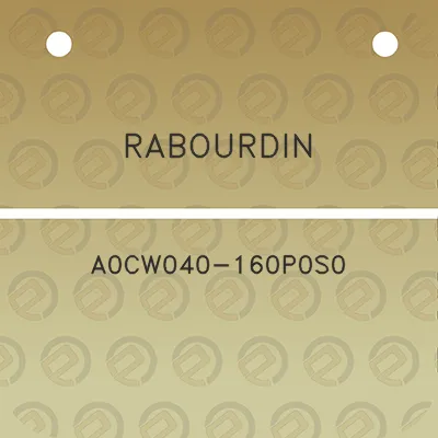 rabourdin-a0cw040-160p0s0