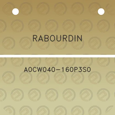 rabourdin-a0cw040-160p3s0