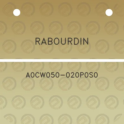 rabourdin-a0cw050-020p0s0