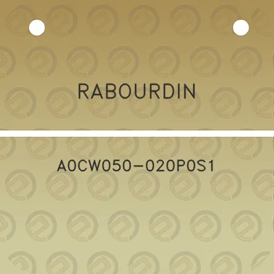 rabourdin-a0cw050-020p0s1