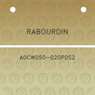 rabourdin-a0cw050-020p0s2