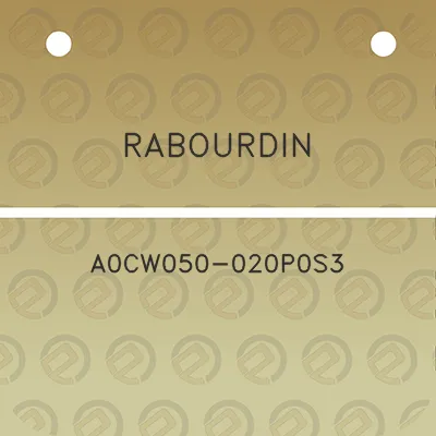 rabourdin-a0cw050-020p0s3