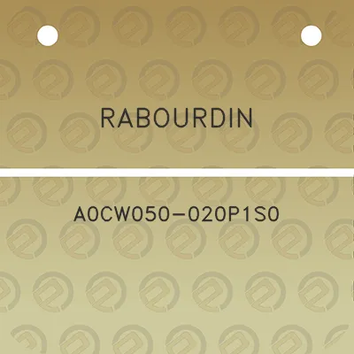 rabourdin-a0cw050-020p1s0