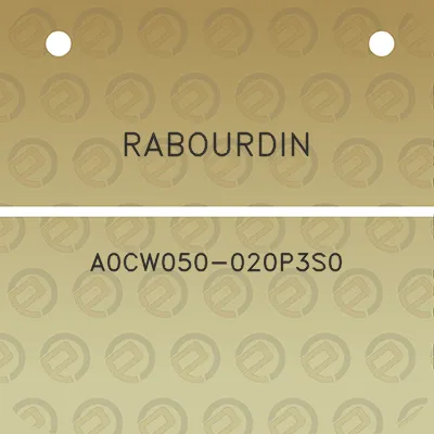 rabourdin-a0cw050-020p3s0