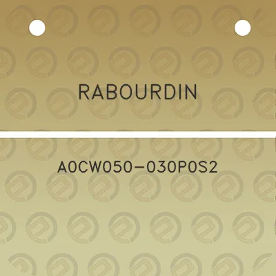 rabourdin-a0cw050-030p0s2