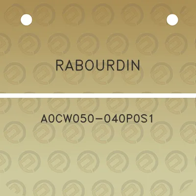 rabourdin-a0cw050-040p0s1