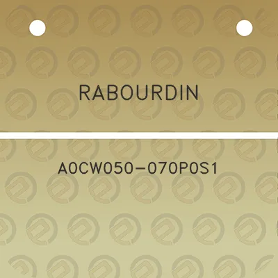 rabourdin-a0cw050-070p0s1