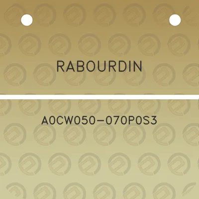 rabourdin-a0cw050-070p0s3