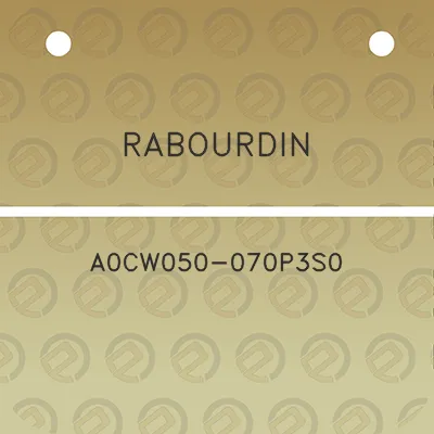 rabourdin-a0cw050-070p3s0