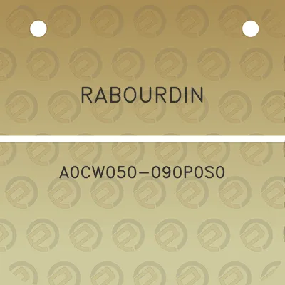 rabourdin-a0cw050-090p0s0