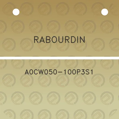 rabourdin-a0cw050-100p3s1