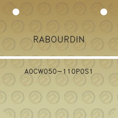 rabourdin-a0cw050-110p0s1