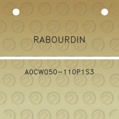 rabourdin-a0cw050-110p1s3