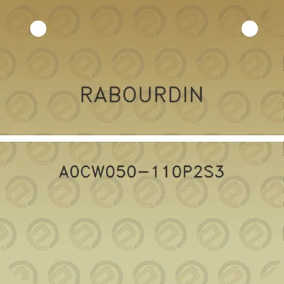 rabourdin-a0cw050-110p2s3