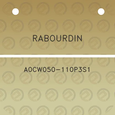 rabourdin-a0cw050-110p3s1