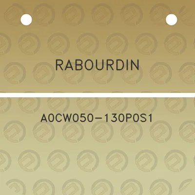 rabourdin-a0cw050-130p0s1