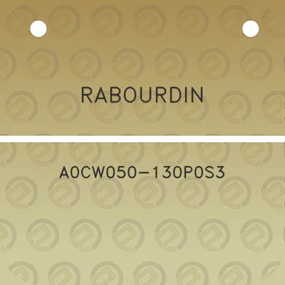 rabourdin-a0cw050-130p0s3