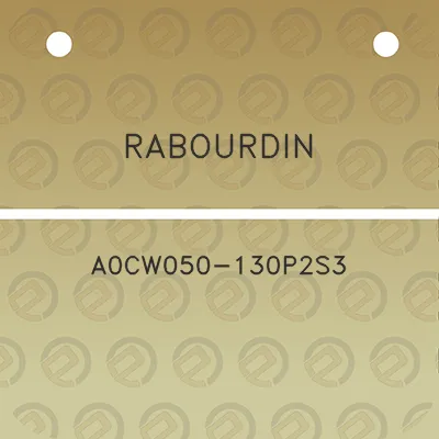 rabourdin-a0cw050-130p2s3