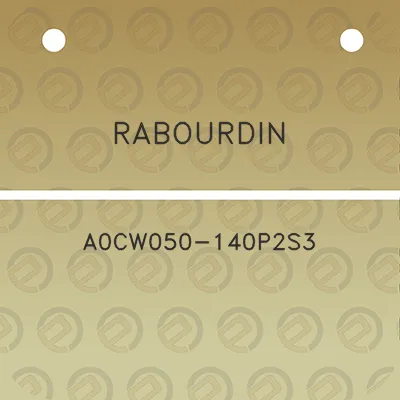 rabourdin-a0cw050-140p2s3