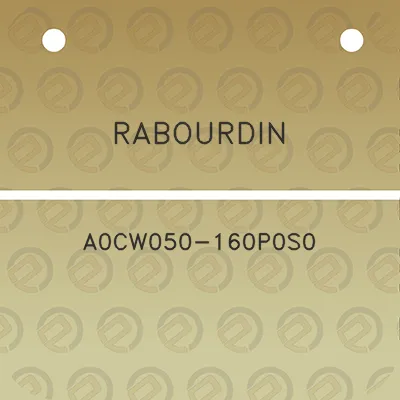 rabourdin-a0cw050-160p0s0