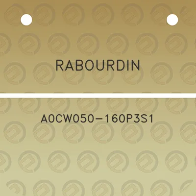 rabourdin-a0cw050-160p3s1