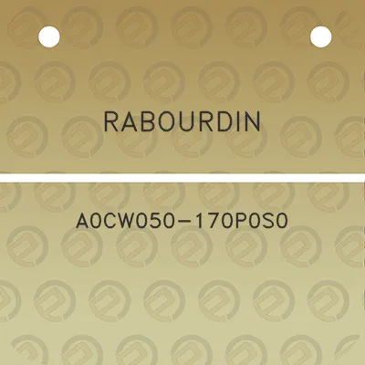 rabourdin-a0cw050-170p0s0