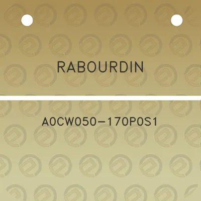 rabourdin-a0cw050-170p0s1