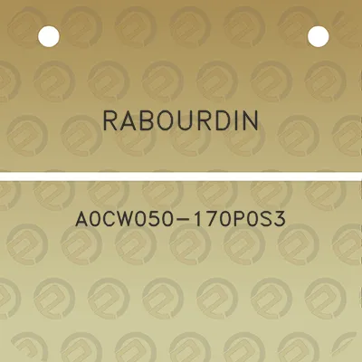 rabourdin-a0cw050-170p0s3