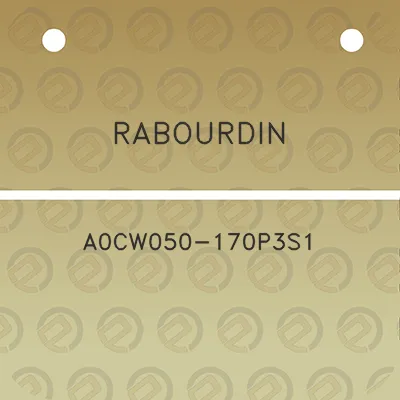 rabourdin-a0cw050-170p3s1