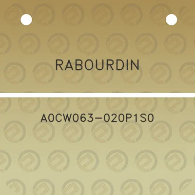 rabourdin-a0cw063-020p1s0