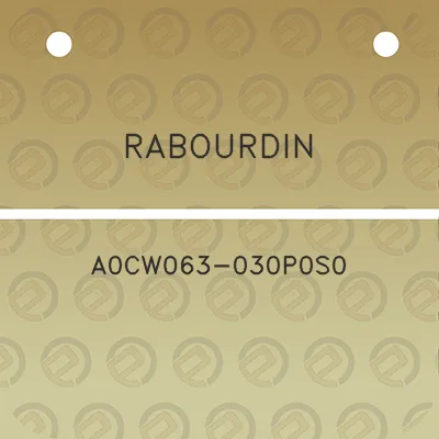 rabourdin-a0cw063-030p0s0