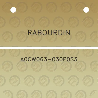 rabourdin-a0cw063-030p0s3