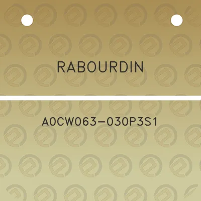 rabourdin-a0cw063-030p3s1