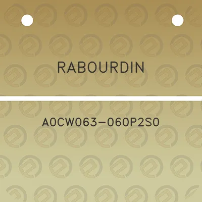 rabourdin-a0cw063-060p2s0