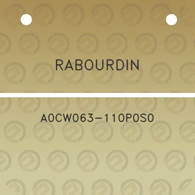 rabourdin-a0cw063-110p0s0