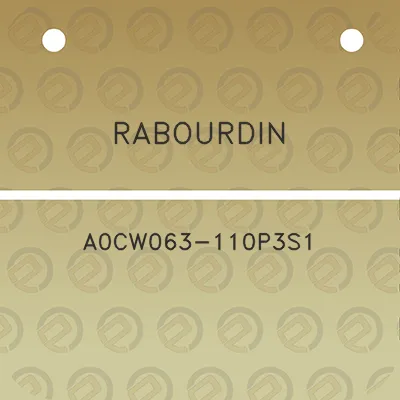 rabourdin-a0cw063-110p3s1