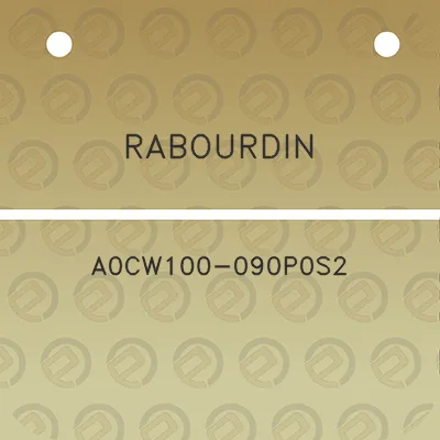 rabourdin-a0cw100-090p0s2