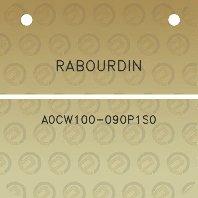 rabourdin-a0cw100-090p1s0