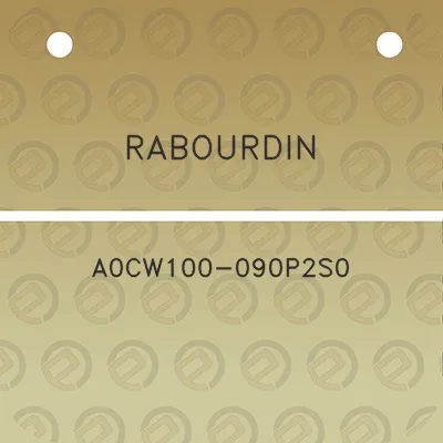 rabourdin-a0cw100-090p2s0