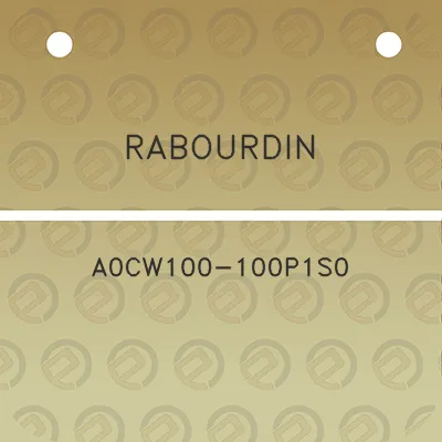 rabourdin-a0cw100-100p1s0